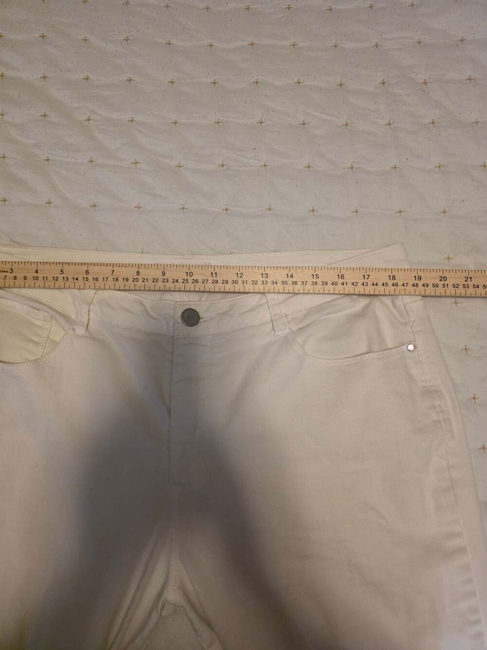 Angels Forever Young Signature‎ Straight Crop Embroidered Hem Jeans - Picture 6 of 8